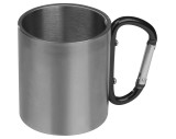 Metal mug with snap hook